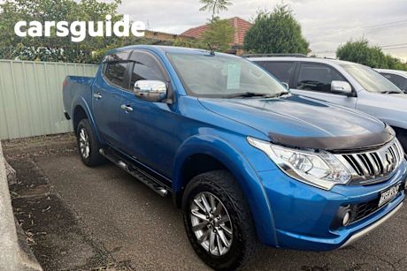 Blue 2015 Mitsubishi Triton Dual Cab Utility GLS (4X4)