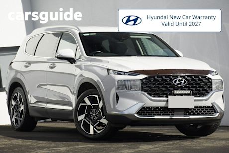White 2022 Hyundai Santa FE Wagon Elite Crdi (awd)