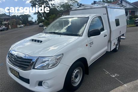 White 2011 Toyota Hilux Cab Chassis SR