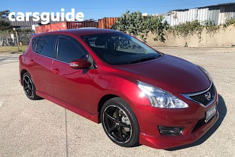 Red 2013 Nissan Pulsar Hatchback SSS