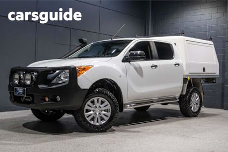 White 2013 Mazda BT-50 Dual Cab Utility GT (4X4)