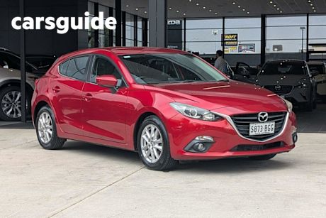 Red 2015 Mazda 3 Hatchback Maxx