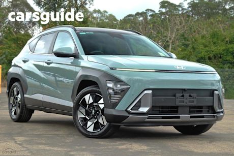 Green 2025 Hyundai Kona Wagon Hybrid Premium Sunroof