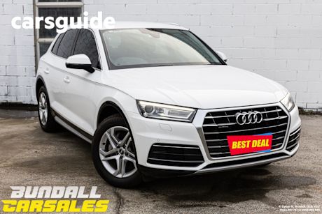 White 2018 Audi Q5 Wagon 2.0 TDI Quattro Design