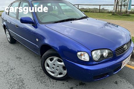Blue 1999 Toyota Corolla Hatch Conquest Seca