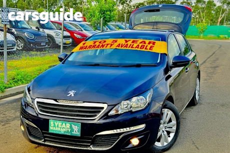 Blue 2016 Peugeot 308 Hatch