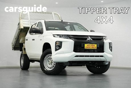 White 2021 Mitsubishi Triton Double Cab Pick Up GLX (4X4)