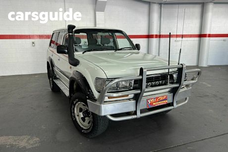 White 1993 Toyota Landcruiser Wagon GXL (4X4)
