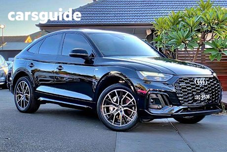 Black 2022 Audi Q5 Sportback 40 TDI Quattro S Line Mhev