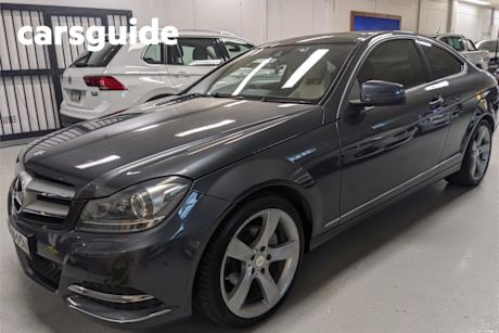 Grey 2012 Mercedes-Benz C250 Coupe BE