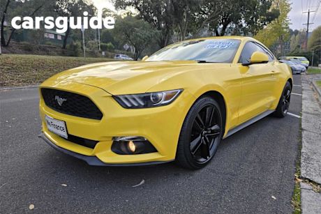 Yellow 2016 Ford Mustang Coupe Fastback 2.3 Gtdi