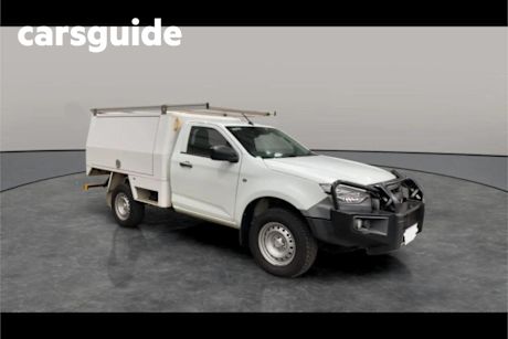 White 2021 Isuzu D-MAX Cab Chassis SX (4X4)