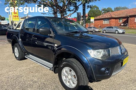 Blue 2013 Mitsubishi Triton Double Cab Utility GL-R (4X4)