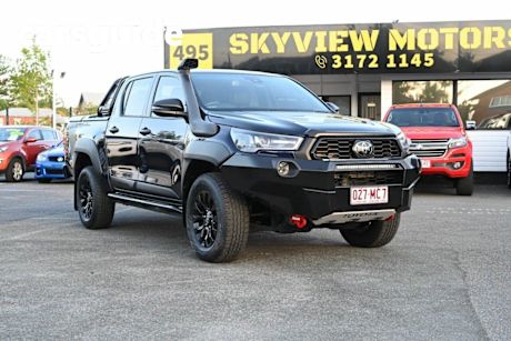 Blue 2021 Toyota Hilux Ute Tray GUN126R Rugged X Utility Double Cab 4dr Spts Auto 6sp 4x4 2.