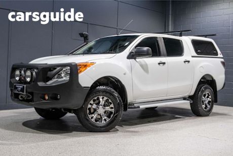 White 2013 Mazda BT-50 Dual Cab Utility XT (4X4)