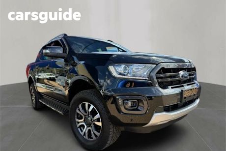 Black 2019 Ford Ranger Double Cab Pick Up Wildtrak 2.0 (4X4)