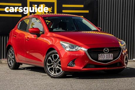 Red 2016 Mazda 2 Hatchback Genki