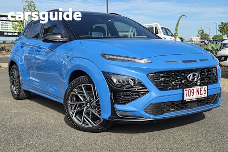 Blue 2021 Hyundai Kona Wagon N Line Premium TTR (awd)