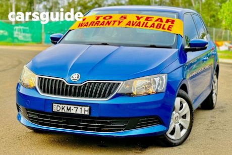 Blue 2016 Skoda Fabia Hatchback 81 TSI