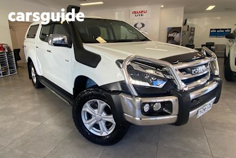 White 2019 Isuzu D-MAX Crew Cab Utility LS-U (4X4)