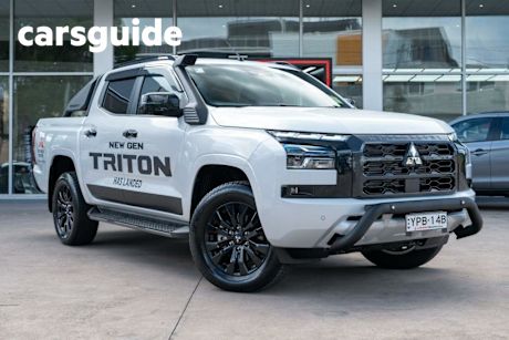 White 2024 Mitsubishi Triton Double Cab Pick Up GSR (4X4)