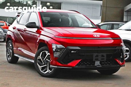 Red 2025 Hyundai Kona Wagon Hybrid Premium N Line Sunroof