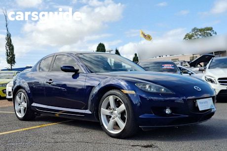 Blue 2008 Mazda RX-8 Coupe