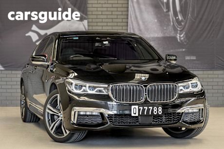 Black 2016 BMW 740I Sedan