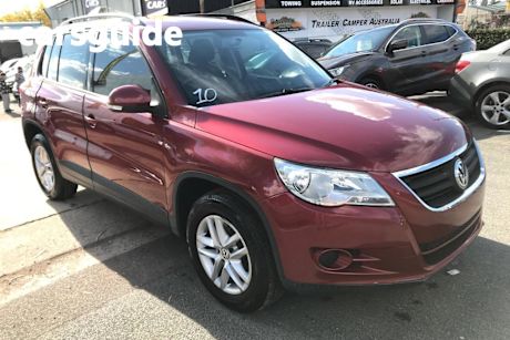 Red 2008 Volkswagen Tiguan Wagon
