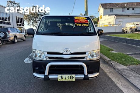 White 2013 Toyota Hiace Van LWB