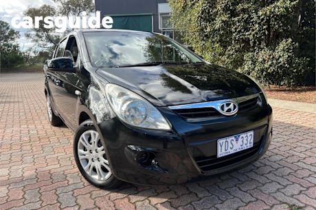 Black 2010 Hyundai I20 Hatchback Active
