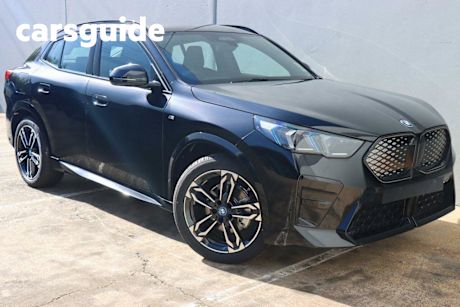 Black 2024 BMW IX2 Wagon eDrive20 Coupe M Sport