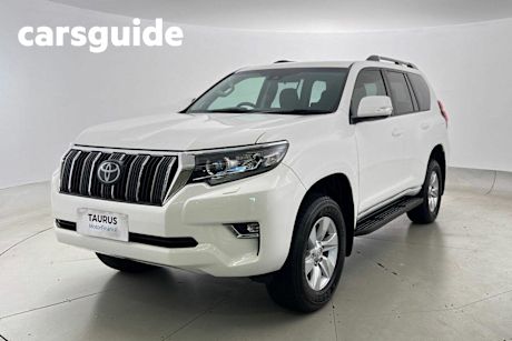White 2021 Toyota Landcruiser Prado Wagon GXL Flat Tailgate