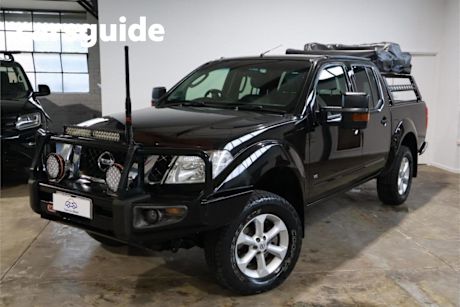 Black 2013 Nissan Navara Dual Cab Utility ST-X 550 (4X4)