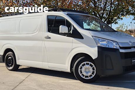 White 2021 Toyota Hiace Crew Van LWB (5 Seats)