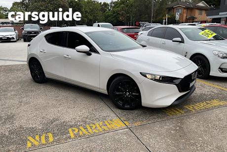 White 2019 Mazda 3 Hatchback Touring (5YR)