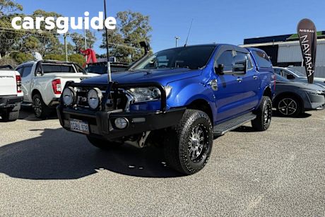 Blue 2016 Ford Ranger Dual Cab Utility XLT 3.2 (4X4)