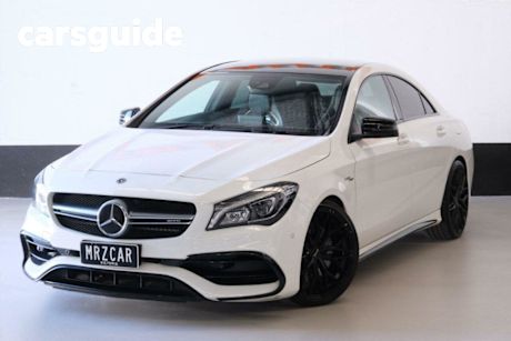 White 2018 Mercedes-Benz CLA45 Coupe 4Matic