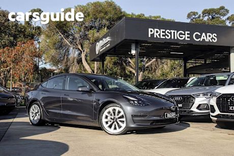 Grey 2021 Tesla Model 3 Sedan Long Range AWD