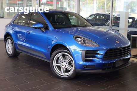 Blue 2020 Porsche Macan Wagon
