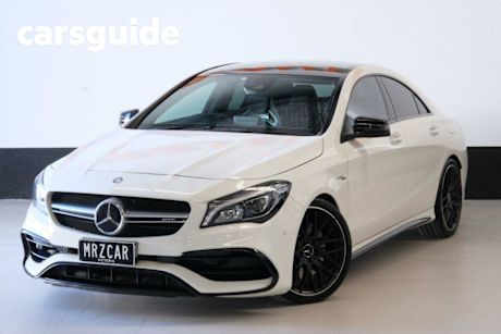 White 2016 Mercedes-Benz CLA45 Coupe 4Matic