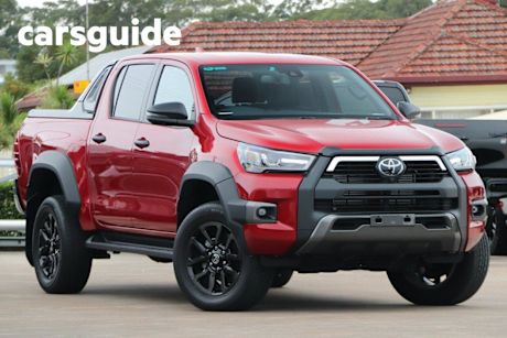 Red 2023 Toyota Hilux Ute Tray Rogue