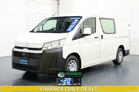 White 2025 Toyota Hiace Commercial LWB