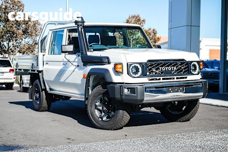 White 2024 Toyota Landcruiser 70 Series Double Cab Chassis LC79 GXL