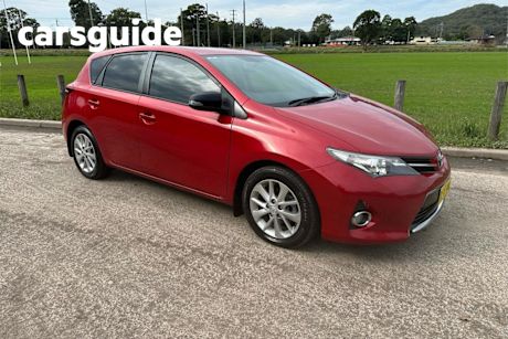 Red 2014 Toyota Corolla Hatchback Ascent Sport