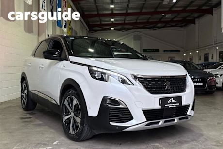 White 2018 Peugeot 3008 Wagon GT Line