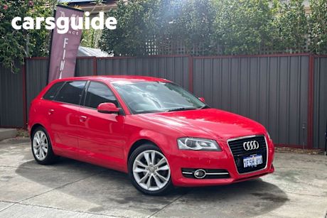 Red 2012 Audi A3 Hatch SPORTBACK 1.8 TFSI AMBITION 8P MY12