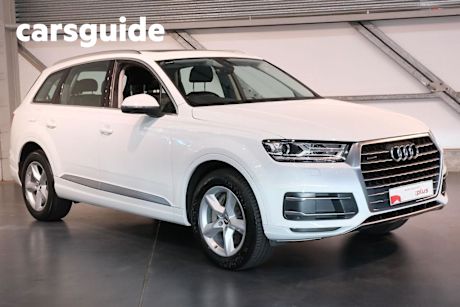 White 2017 Audi Q7 Wagon 3.0 TDI Quattro