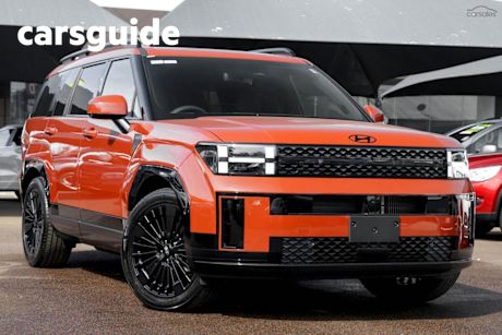 Orange 2025 Hyundai Santa FE Wagon Calligraphy (7 Seat) (blk Int)