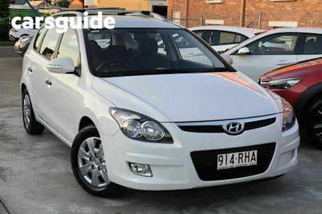 White 2010 Hyundai I30 Wagon CW SX 1.6 Crdi